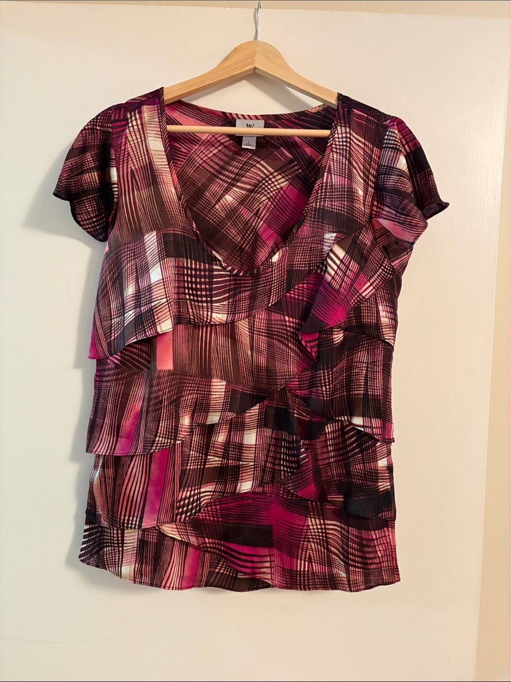 ❣️🫶Patterned Ruffled Top